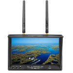 Wholesale LCD5802D 5.8G 40CH 7 Inch Raceband Monitor 800x480 With DVR Build-in Battery Video Screen for Multicopte